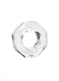 Прозрачное эрекционное кольцо в форме гайки - Sex Expert - в Мытищах купить с доставкой