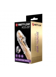 Прозрачная насадка на пенис Booker - 8 см. - Baile - в Мытищах купить с доставкой