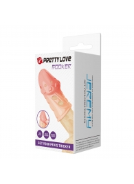 Телесная насадка на пенис Booker - 8 см. - Baile - в Мытищах купить с доставкой