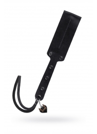 Черный кожаный пэддл - 32 см. - Pecado - купить с доставкой в Мытищах