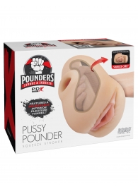 Телесный мастурбатор-вагина Pussy Pounder Squeeze Stroker - Pipedream - в Мытищах купить с доставкой