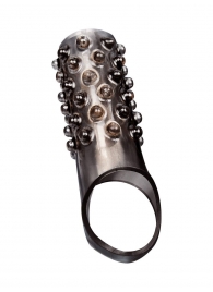 Дымчатая насадка на пенис с выпуклостями - 12 см. - Sex Expert - в Мытищах купить с доставкой