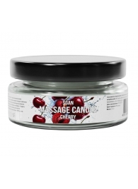 Массажная свеча «Спелая вишня» - 50 мл. - SGAN - купить с доставкой в Мытищах