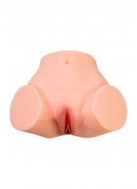 Телесный реалистичный мастурбатор-полуторс с 2 любовными входами - No Name - в Мытищах купить с доставкой