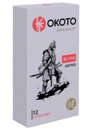 Точечные презервативы OKOTO Dotted - 12 шт. - Sitabella - купить с доставкой в Мытищах