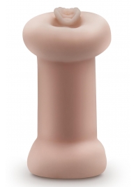 Телесный люминесцентный двусторонний мастурбатор Tasha - Blush Novelties - в Мытищах купить с доставкой