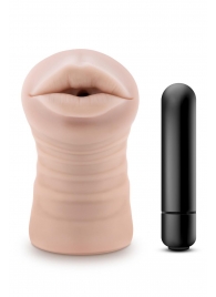 Телесный мастурбатор-ротик Nicole Vibrating Masturbator - Blush Novelties - в Мытищах купить с доставкой