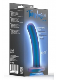 Синяя насадка с гладкой поверхностью Surrender 5.75 Inch Intermediate Pegging Dildo - 14,6 см. - Blush Novelties - купить с доставкой в Мытищах