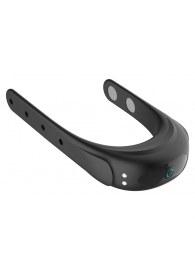 Черное эрекционное виброкольцо на ремешках - Boys of Toys - в Мытищах купить с доставкой