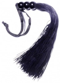 Черная силиконовая плетка - 25,4 см. - Boys of Toys - купить с доставкой в Мытищах