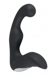 Черный перезаряжаемый стимулятор простаты с вибрацией - 14,6 см. - Orion - в Мытищах купить с доставкой