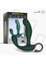 Зеленый вибромассажёр простаты Greeny - 12,8 см. - Intoyou - в Мытищах купить с доставкой
