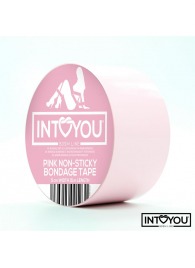 Розовый скотч для фиксации Non-Sticky Bondage Tape - 15 м. - Intoyou - купить с доставкой в Мытищах