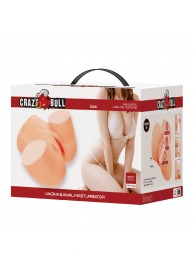 Телесный мастурбатор Liora с 2 любовными тоннелями - Baile - в Мытищах купить с доставкой