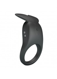 Черное перезаряжаемое виброкольцо Carlton - Baile - в Мытищах купить с доставкой