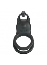 Черное перезаряжаемое виброкольцо Goodwin - Baile - в Мытищах купить с доставкой