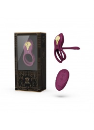 Фиолетовое эрекционное виброкольцо Bayek с пультом ДУ - Zalo - в Мытищах купить с доставкой