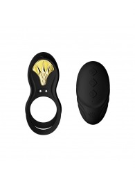 Черное эрекционное виброкольцо Bayek с пультом ДУ - Zalo - в Мытищах купить с доставкой