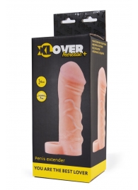 Фаллическая удлиняющая насадка с кольцом для фиксации - 16 см. - ToyFa - в Мытищах купить с доставкой