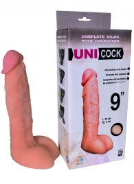 Фаллическая насадка Харнесс UNICOCK 9  - 24 см. - LOVETOY (А-Полимер) - купить с доставкой в Мытищах