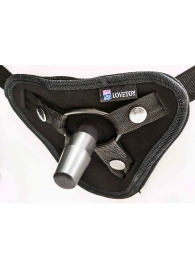 Страпон с 2 насадками и вибрацией UniStrap - 20 и 18 см. - LOVETOY (А-Полимер) - купить с доставкой в Мытищах