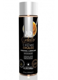 Лубрикант с ароматом крем-брюле JO GELATO CREME BRULEE - 120 мл. - System JO - купить с доставкой в Мытищах