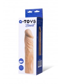 Насадка с ярко выраженной головкой и рельефным стволом - 19 см. - A-toys - в Мытищах купить с доставкой