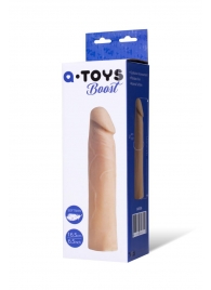 Реалистичная насадка с ярко выраженной головкой - 16,5 см. - A-toys - в Мытищах купить с доставкой