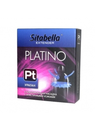 Стимулирующая насадка с усиками и шипиками Platino  Ураган - Sitabella - купить с доставкой в Мытищах