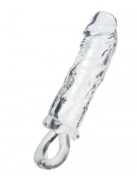 Прозрачная насадка с петлёй для фиксации - 14 см. - ToyFa - в Мытищах купить с доставкой