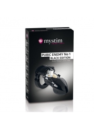 Пояс верности с электростимуляцией Mystim Pubic Enemy No1 Black Edition - MyStim - купить с доставкой в Мытищах