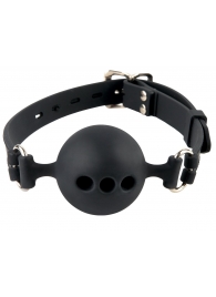Силиконовый кляп-шар с отверстиями для дыхания Silicone Breathable Ball Gag Small - Pipedream - купить с доставкой в Мытищах