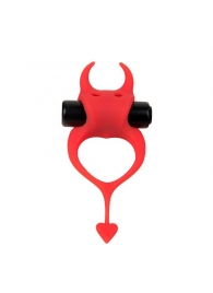 Красное эрекционное кольцо в форме дьяволенка DEVOL COCKRING - Adrien Lastic - в Мытищах купить с доставкой