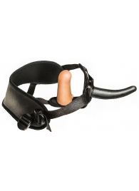 Женский страпон с вагинальной пробкой Woman Strap - 12 см. - LOVETOY (А-Полимер) - купить с доставкой в Мытищах
