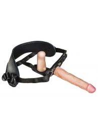 Женский страпон с вагинальной пробкой Woman Strap - 18 см. - LOVETOY (А-Полимер) - купить с доставкой в Мытищах