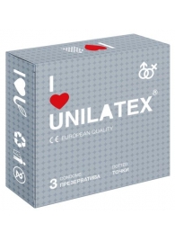 Презервативы с точками Unilatex Dotted - 3 шт. - Unilatex - купить с доставкой в Мытищах