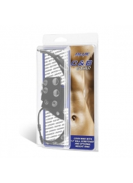 Утяжка на пенис и мошонку Cock Ring With 1.5  Ball Stretcher And Optional Weight Ring - BlueLine - купить с доставкой в Мытищах