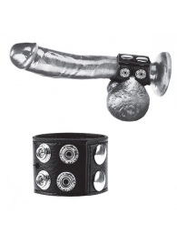 Ремень на член и мошонку 1.5  Cock Ring With Ball Strap - BlueLine - купить с доставкой в Мытищах