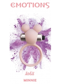 Розовое эрекционное виброколечко Emotions Minnie Light pink - Lola Games - в Мытищах купить с доставкой