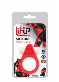 Красное эрекционное кольцо LIT-UP SILICONE STIMU RING 1 RED - Dream Toys - в Мытищах купить с доставкой