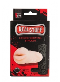 Мастурбатор-ротик с вибрацией REALSTUFF VIBRATING MASTURBATOR MOUTH - Dream Toys - в Мытищах купить с доставкой