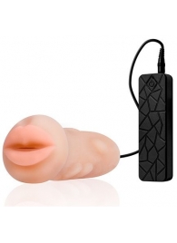 Мастурбатор-ротик с вибрацией REALSTUFF VIBRATING MASTURBATOR MOUTH - Dream Toys - в Мытищах купить с доставкой