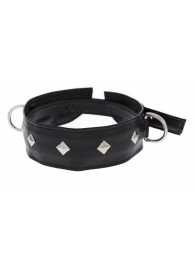 Полиуретановый ошейник с пуклями и D-кольцами Collar with Studs - Blush Novelties - купить с доставкой в Мытищах