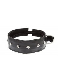 Полиуретановый ошейник с пуклями Collar with Studs - Blush Novelties - купить с доставкой в Мытищах
