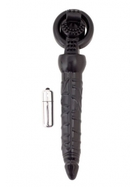 Черная вибронасадка с анальным стимулятором - ToyFa - в Мытищах купить с доставкой