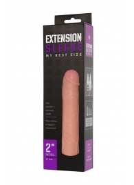 Насадка-удлинитель Extension sleeve телесного цвета - 18,5 см. - Sitabella - в Мытищах купить с доставкой