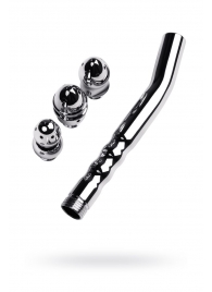 Металлический анальный душ с тремя насадками - ToyFa - купить с доставкой в Мытищах