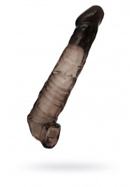 Чёрная насадка на пенис - 22,5 см. - ToyFa - в Мытищах купить с доставкой