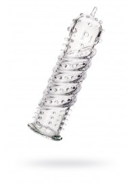 Прозрачная насадка на пенис TOYFA A-Toys - 15,5 см. - A-toys - в Мытищах купить с доставкой