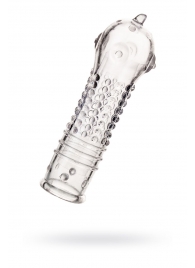 Прозрачная закрытая насадка на пенис TOYFA A-Toys - 14,7 см. - A-toys - в Мытищах купить с доставкой